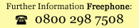 Customer Information Freephone: 0800 298 7508