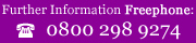 Distributor Information Freephone: 0800 298 9274